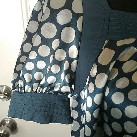 (3/$20) Faith Passion short sleeve polka dot dress - Picture 4 of 7